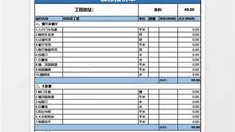 装修报价简装